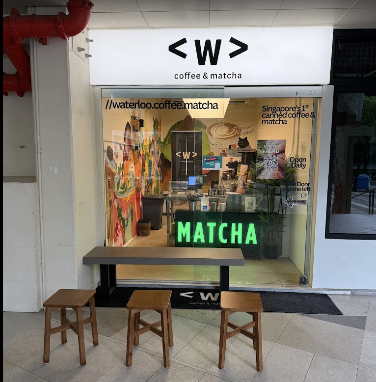 Waterloo Coffee outlet with its coffee and matcha counter